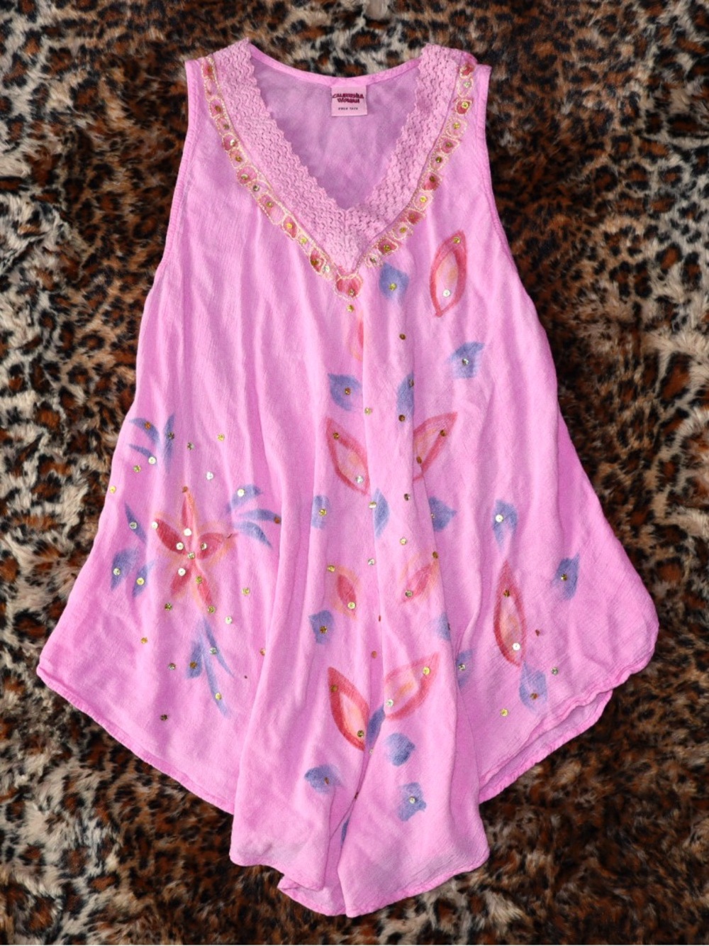 Flowy Pink Tank Top